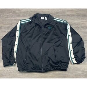 Adidas  Originals Black AdiBreak Track Jacket Size XS Green Black White Buttons